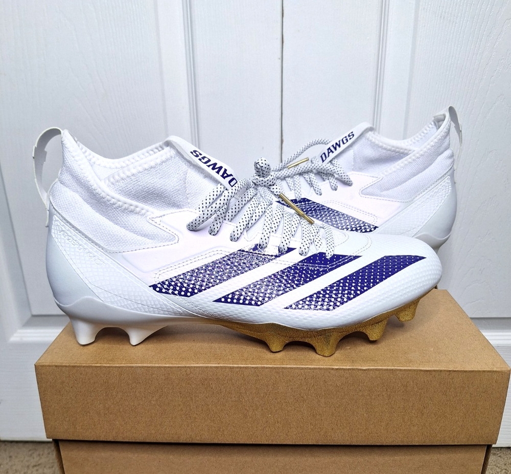 Adidas SM Adizero Impact Washington Huskies Team Issue Cleats JQ6563 sz 12.5